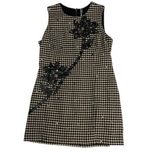 Anthropologie Sleeveless Gingham Shift Dress – Size L